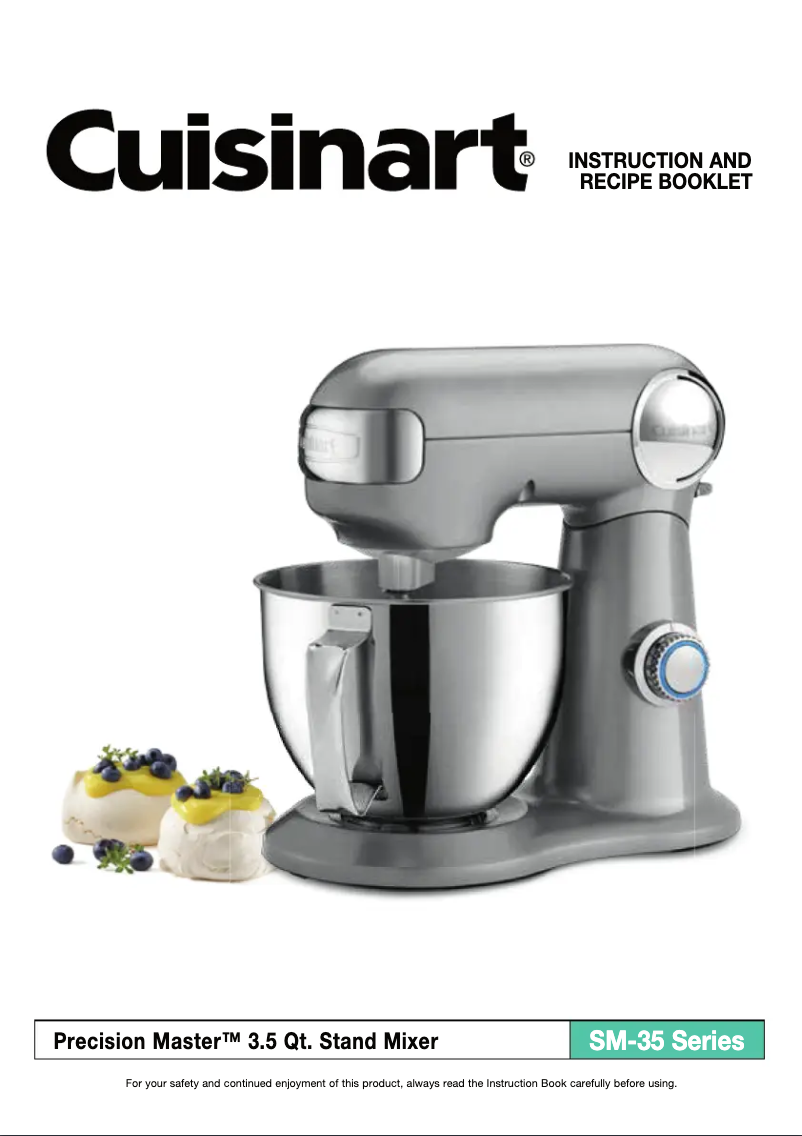 First page image of the manual for Precision Master SM-35