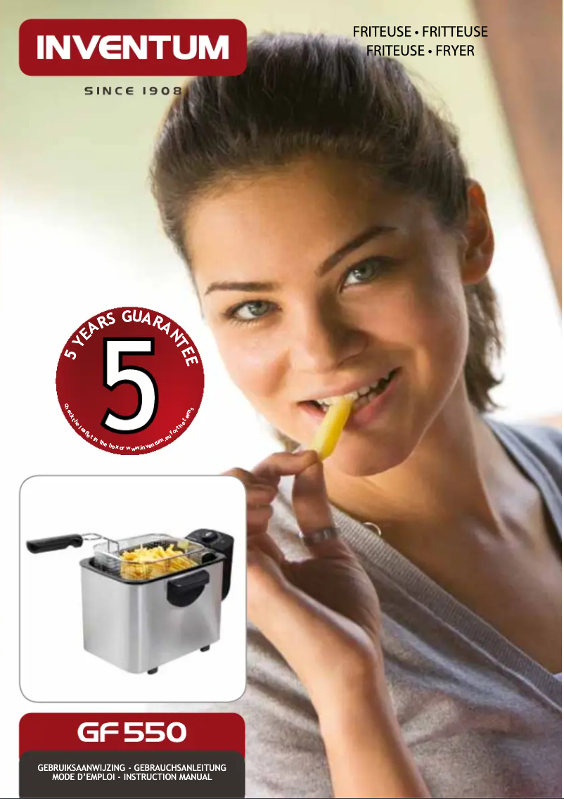 First page image of the manual for GF550