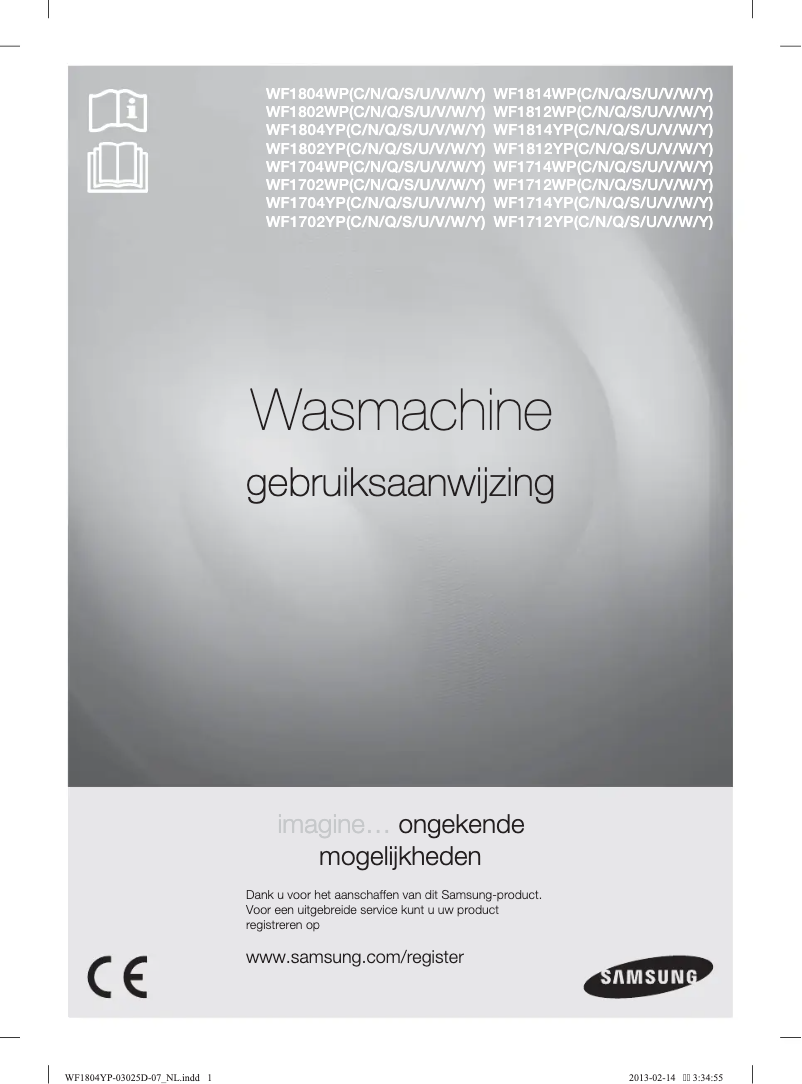 First page image of the manual for WF1704YPC