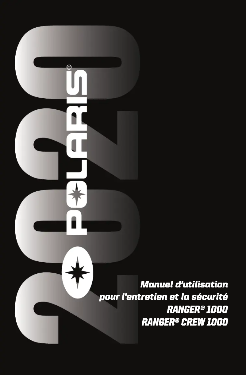 Page 1 of the manual User Manual Polaris Ranger Crew 1000 (2020)