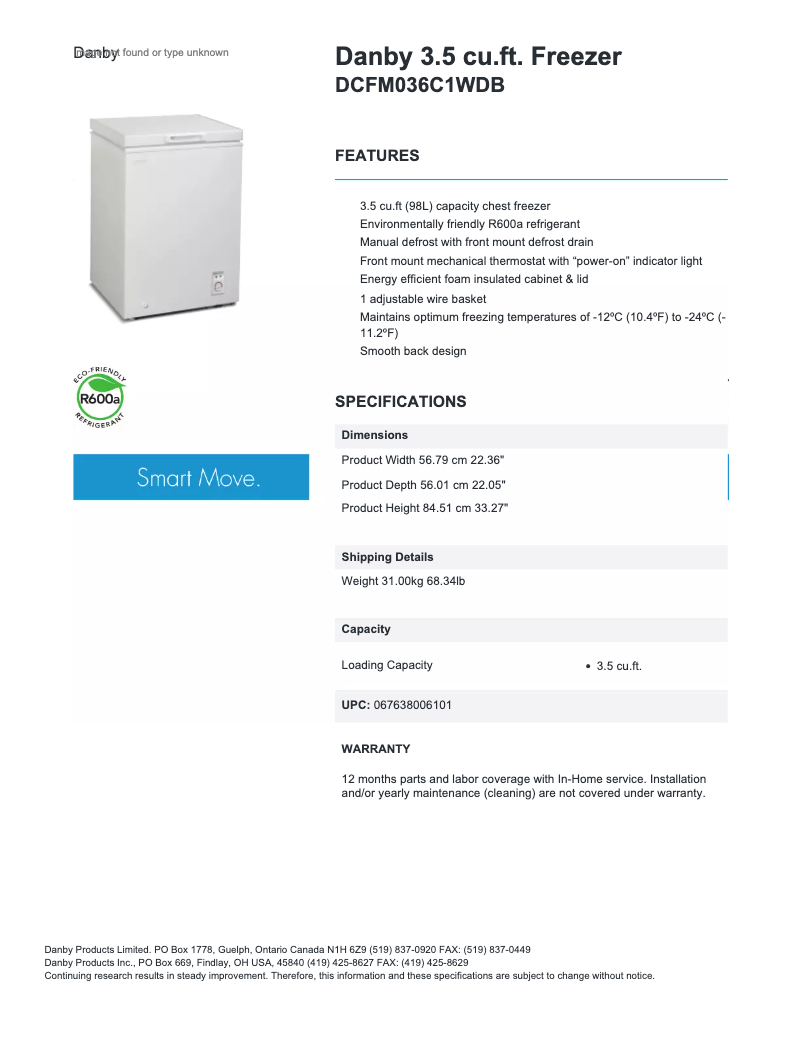First page image of the manual for DCFM036C1DB