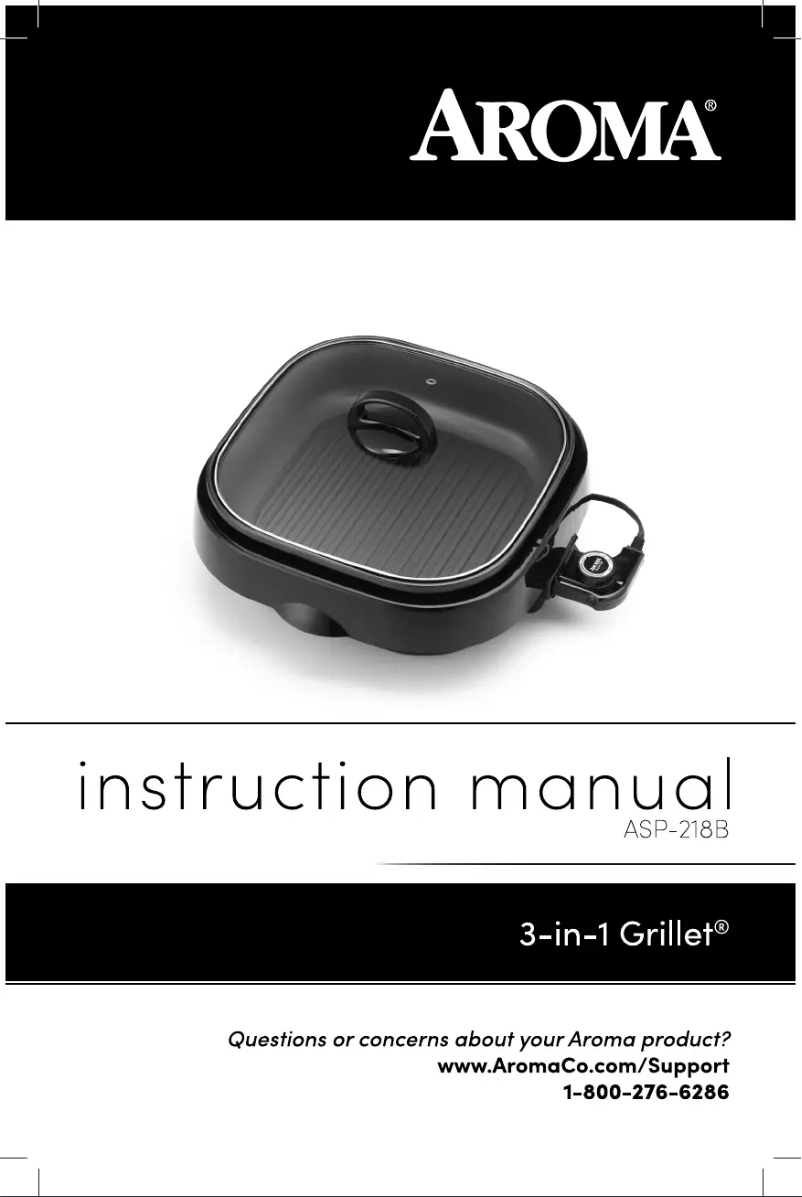 Page 1 of the manual User Manual Aroma ASP-218B