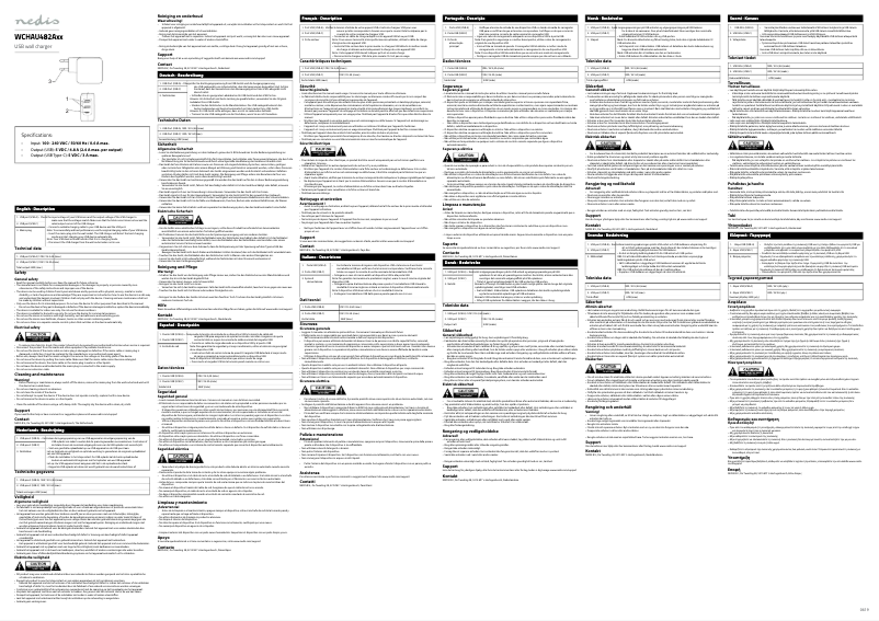 Page 1 of the manual User Manual Nedis WCHAU482ABK