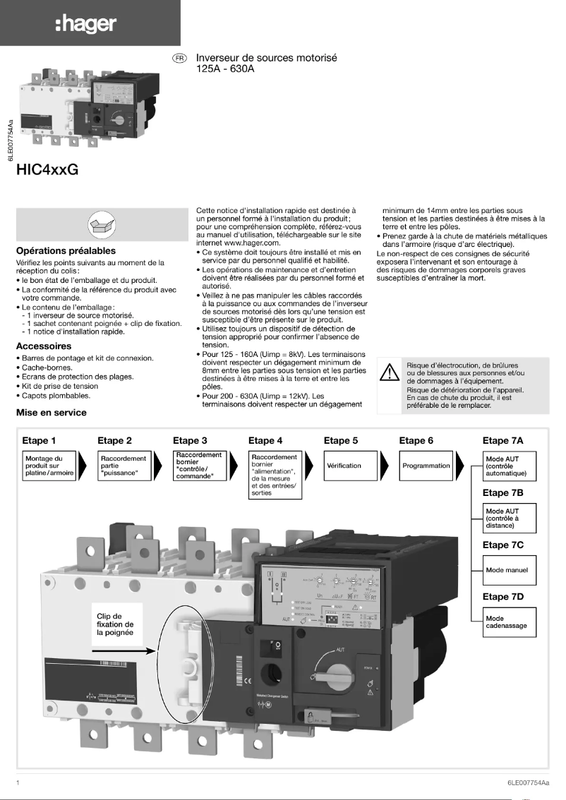 First page image of the manual for HIC425G