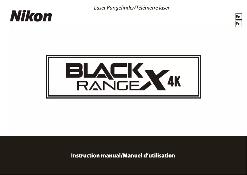 Page 1 of the manual User Manual Nikon Black RangeX 4K