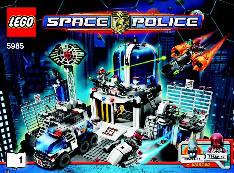 First page image of the manual for Space Police Central
