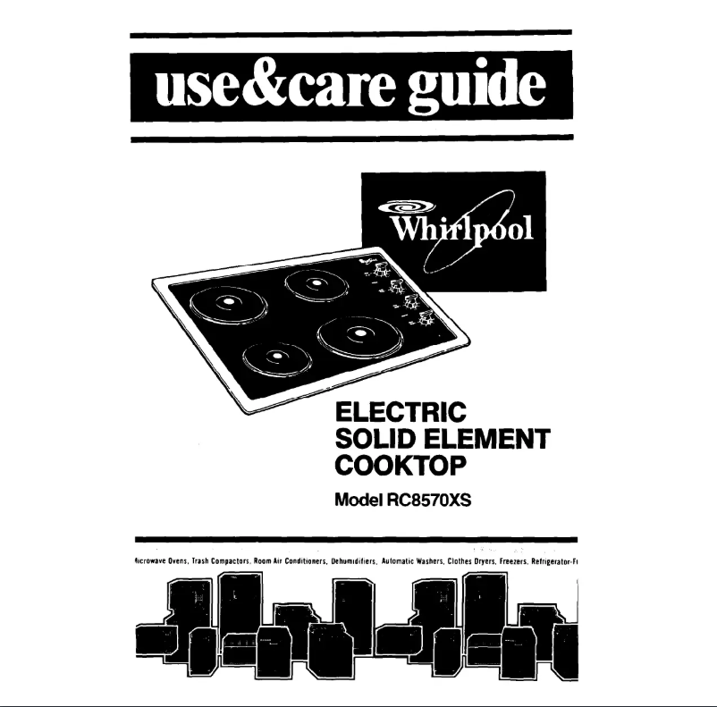 Page 1 of the manual User Manual Whirlpool RC8570XS0