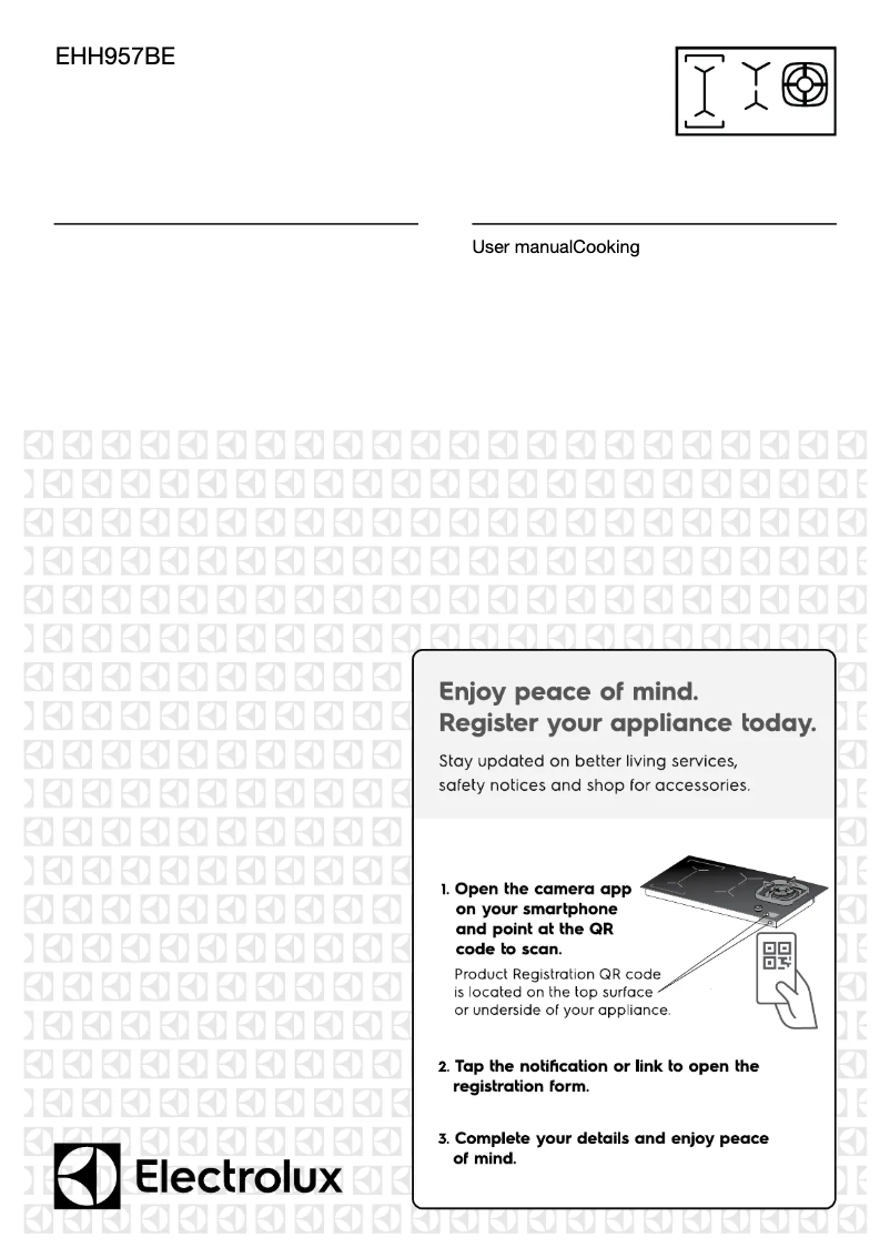 Page 1 of the manual User Manual Electrolux EHH957BE