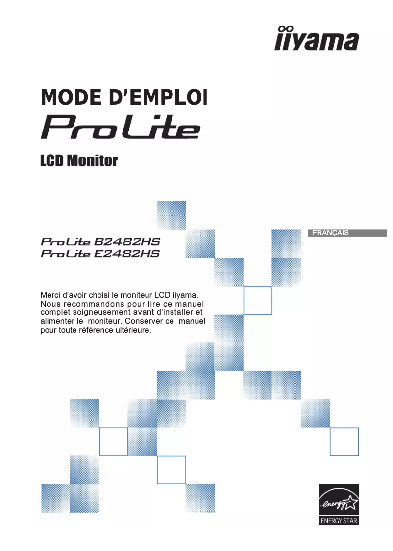 First page image of the manual for ProLite B2482HS