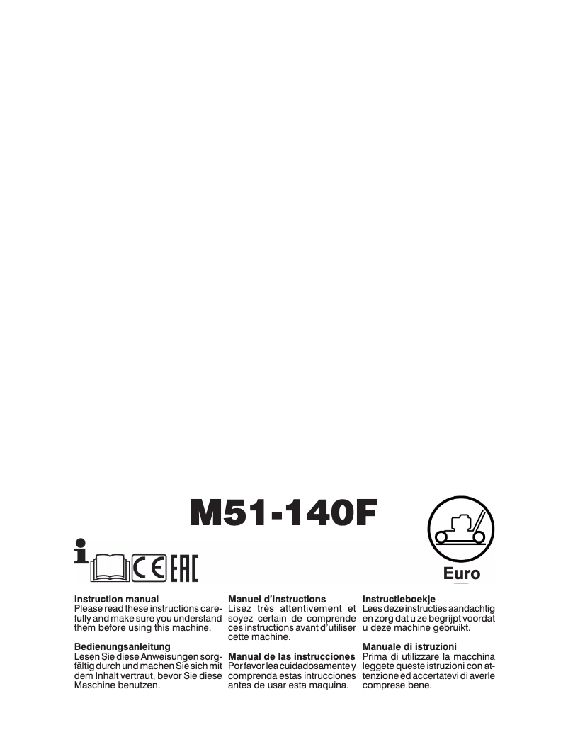 Page 1 of the manual User Manual McCulloch M51-140F