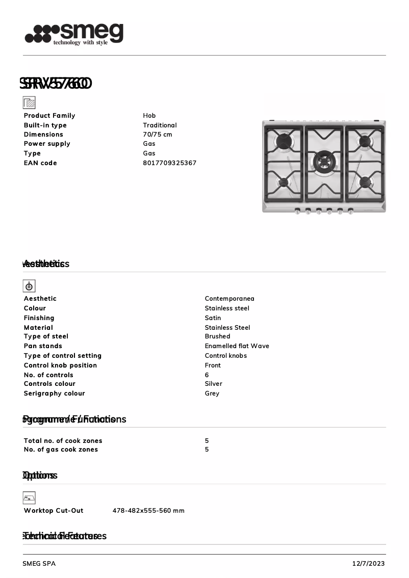 First page image of the manual for SRV576O