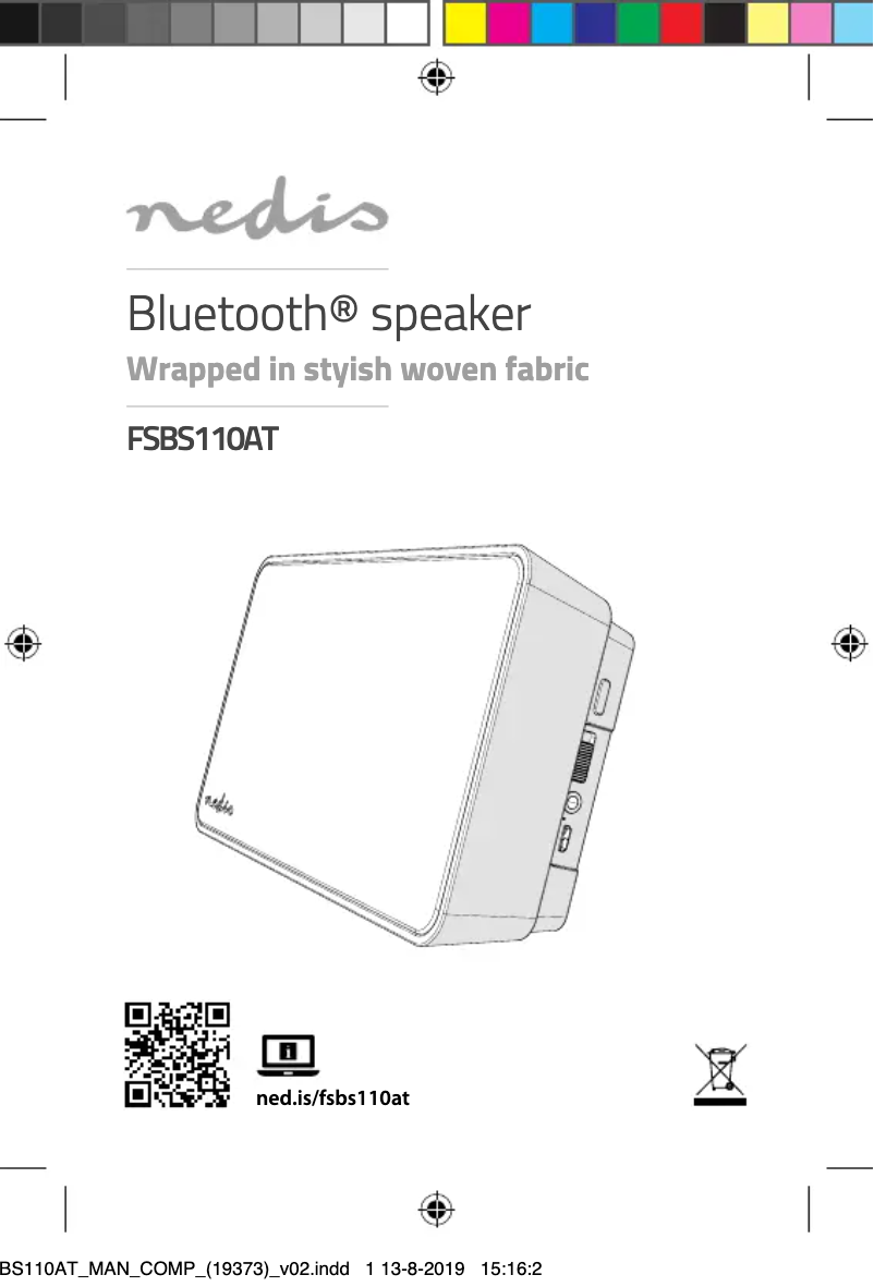 First page image of the manual for FSBS110AT