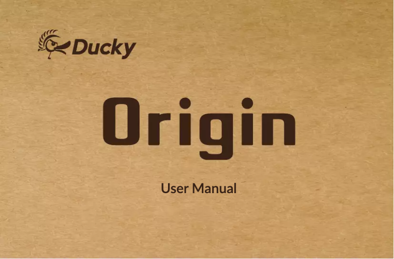 First page image of the manual for Origin