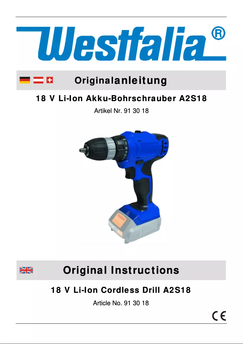 Image de la première page du manuel de l'appareil A2S18