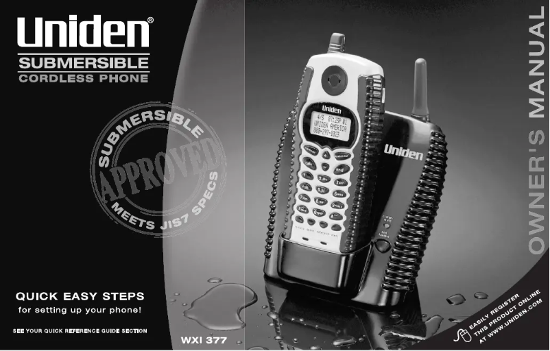 Page 1 of the manual User Manual Uniden WXI 377