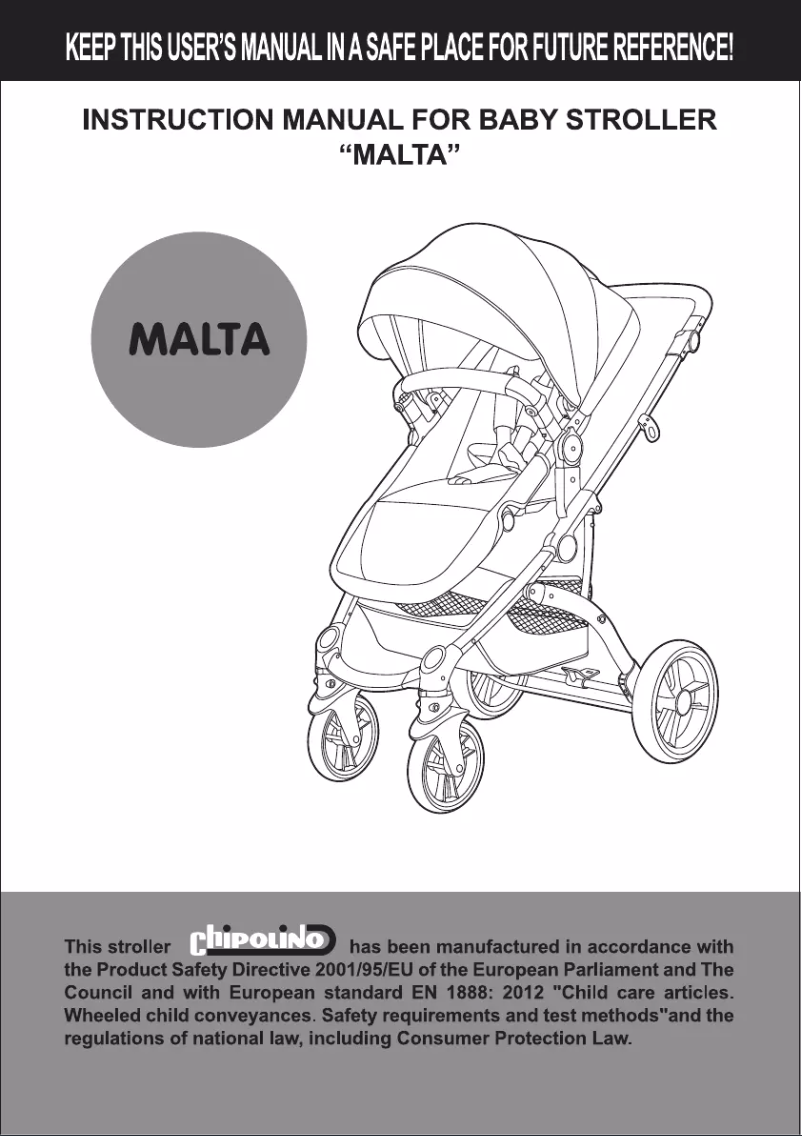 Page 1 of the manual User Manual Chipolino Malta