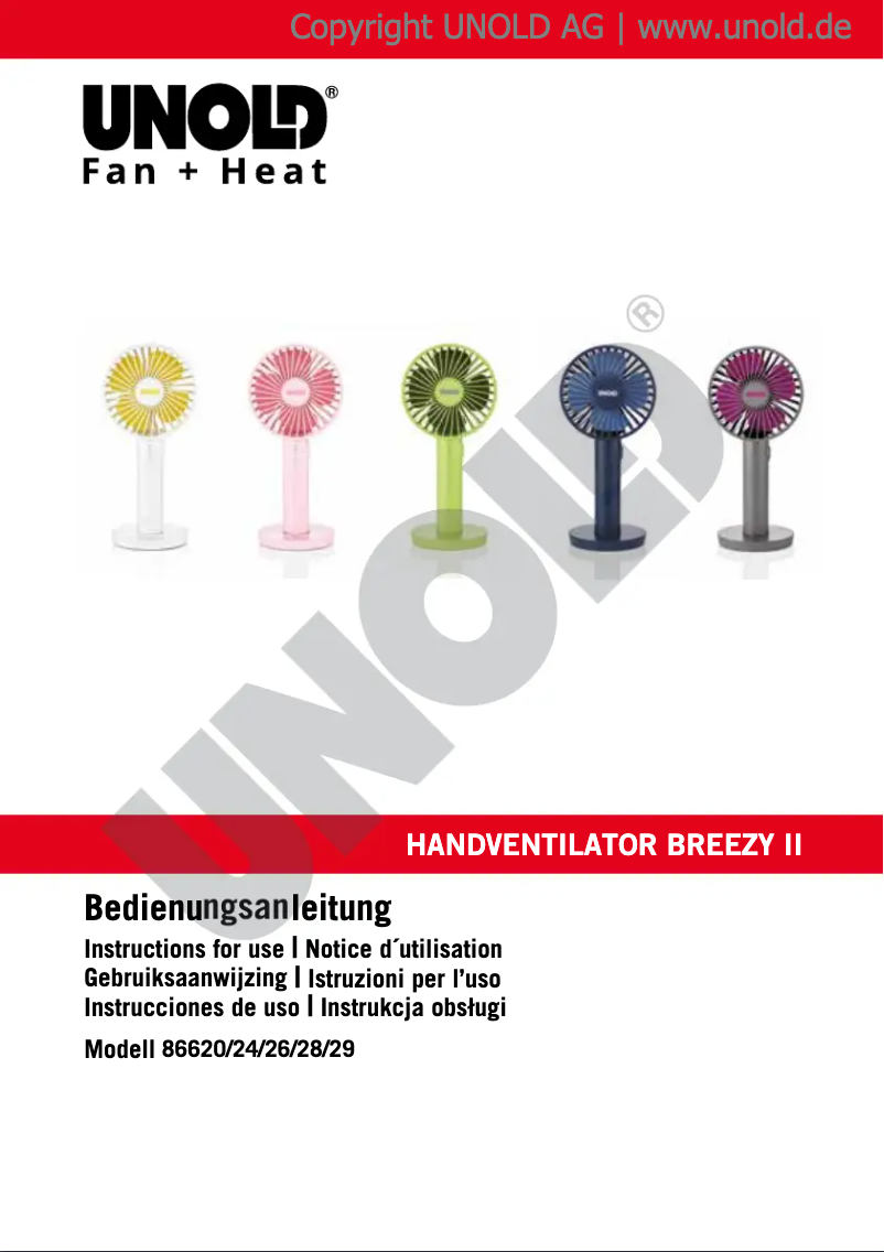 First page image of the manual for Breezy II 86628