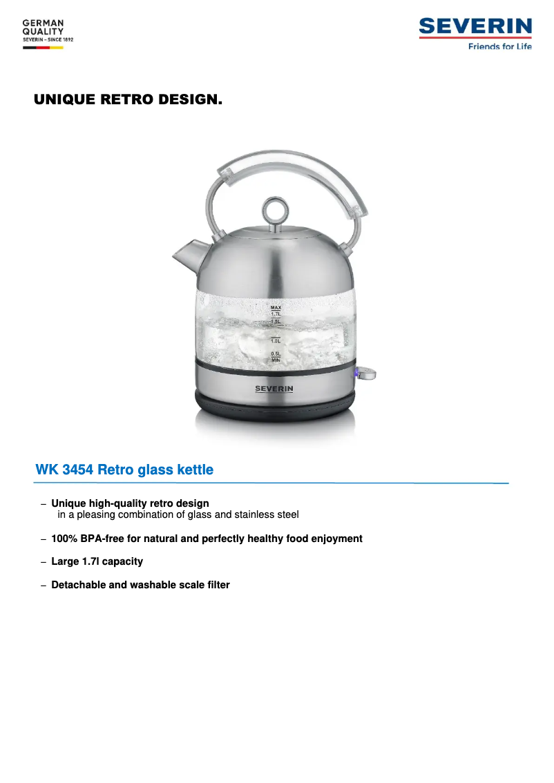 First page image of the manual for WK 3454