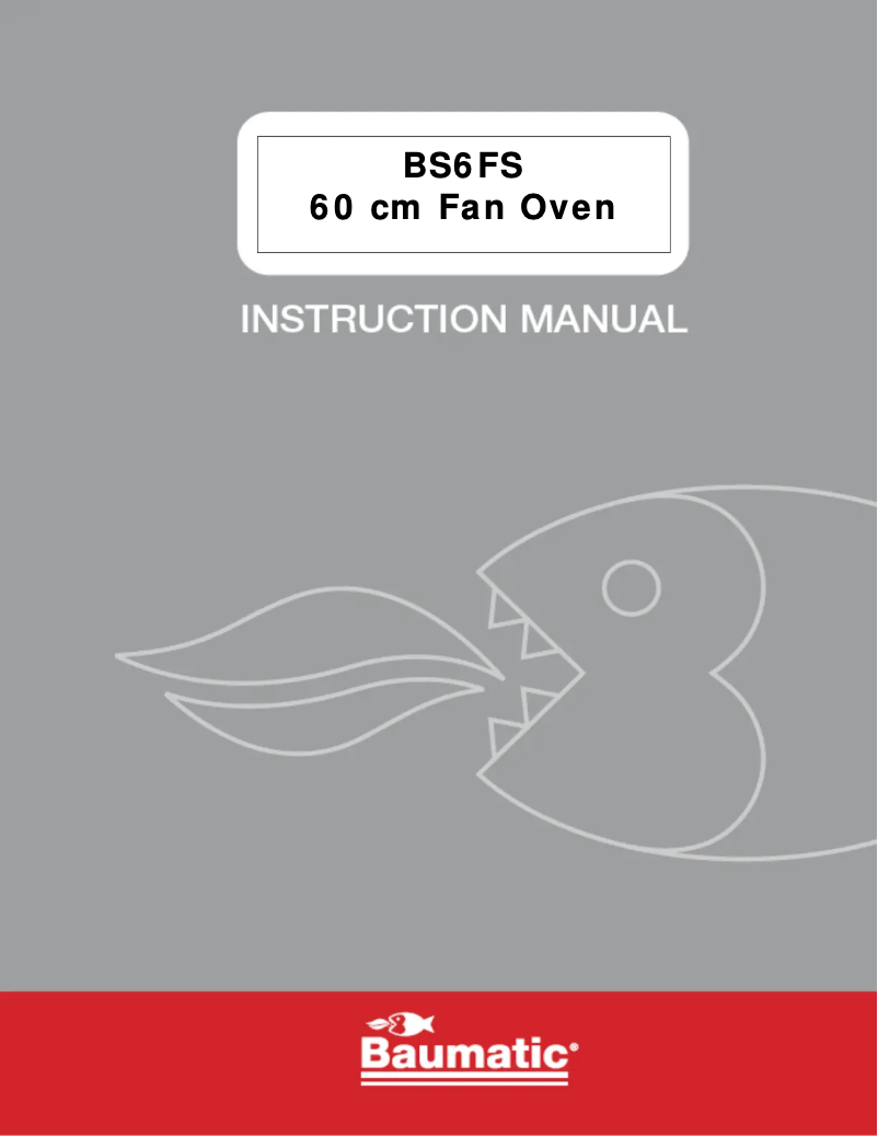 Page 1 of the manual User Manual Baumatic BS6FS
