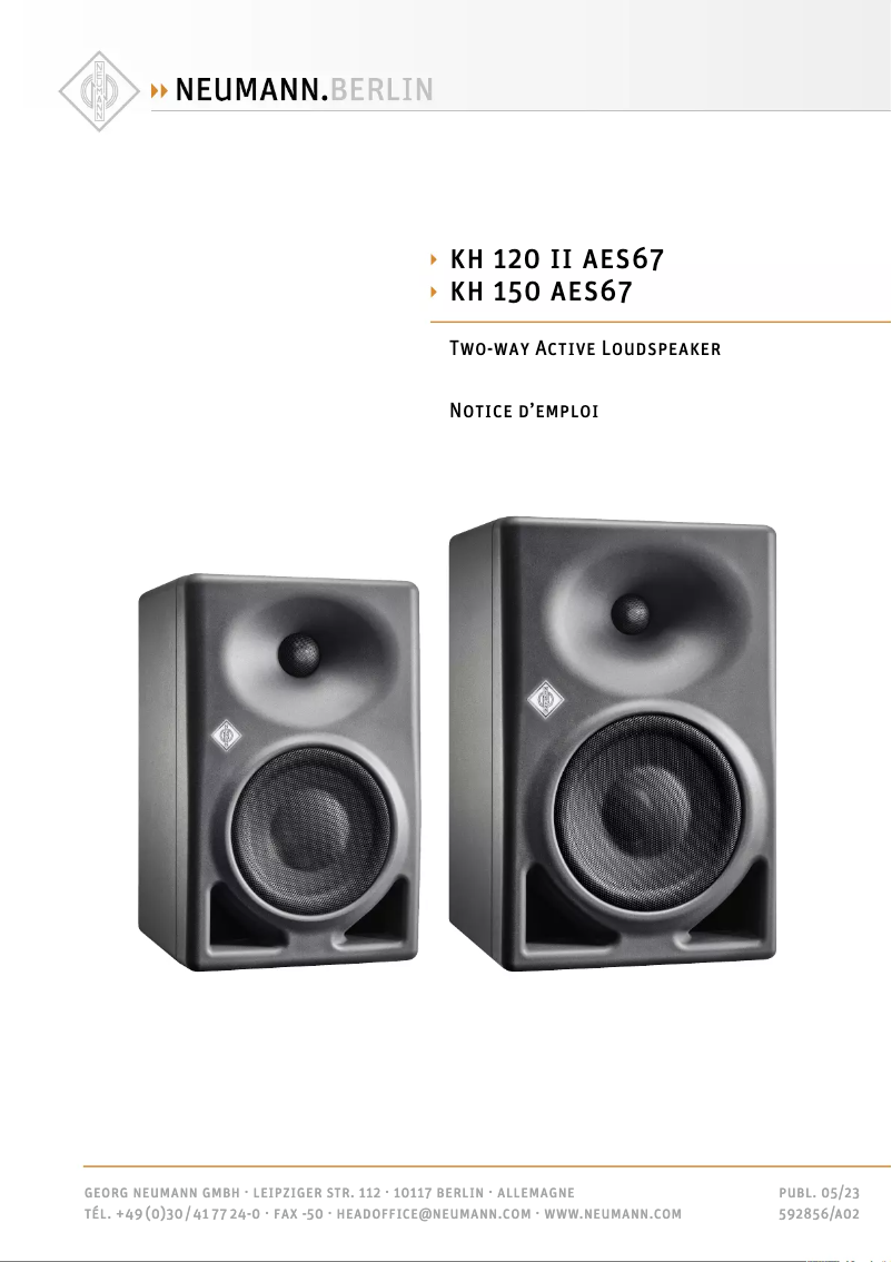 Page 1 of the manual User Manual Neumann NDH 30