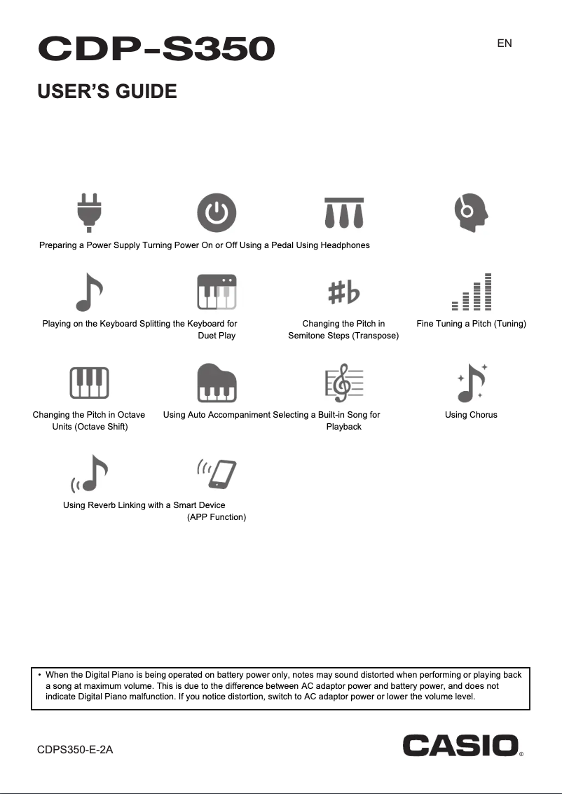 First page image of the manual for CDP-S350
