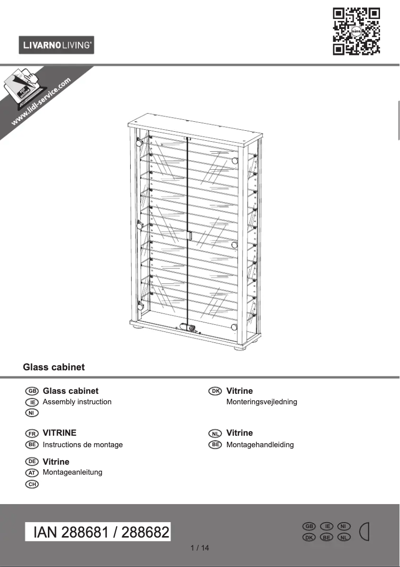 First page image of the manual for IAN 288682