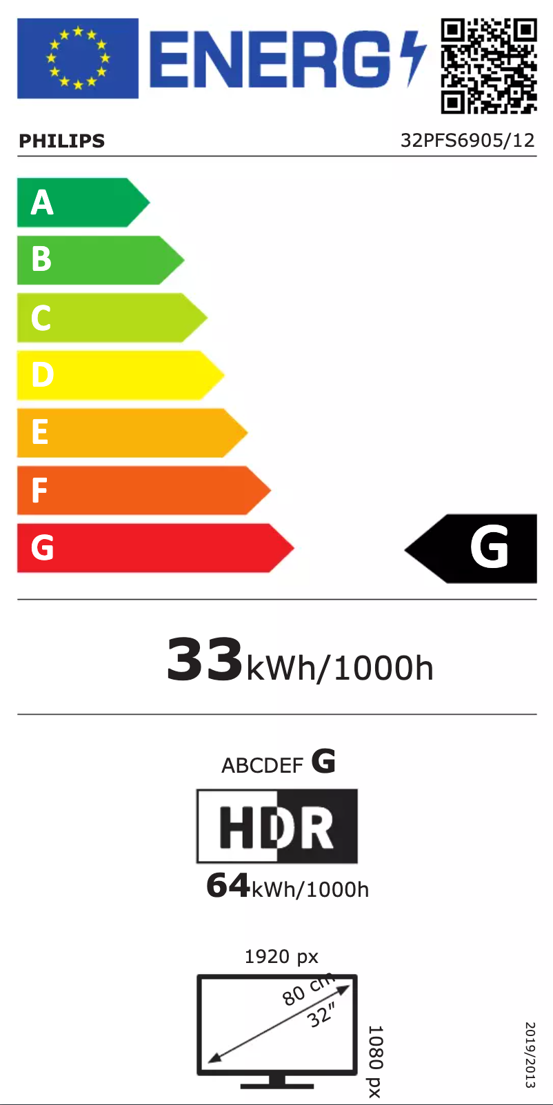 First page image of the manual for 32PFS6905