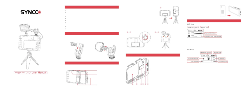 Page 1 of the manual User Manual Synco Vlogger Kit 1
