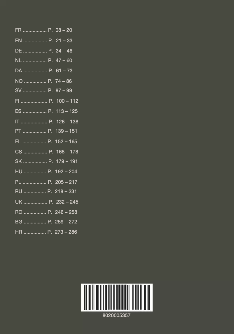 First page image of the manual for Intuition Preference+ EA875U