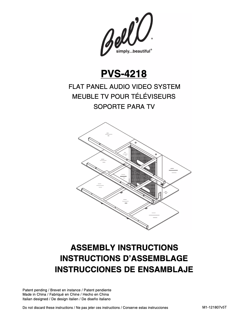 First page image of the manual for PVS-4218HG