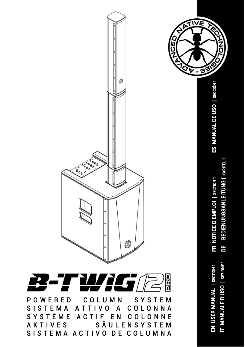 First page image of the manual for B-Twig 12 Pro