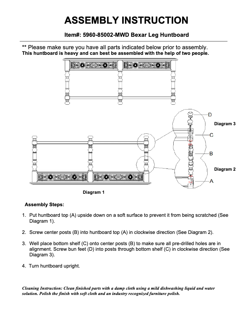 First page image of the manual for 5960-85002-MWD
