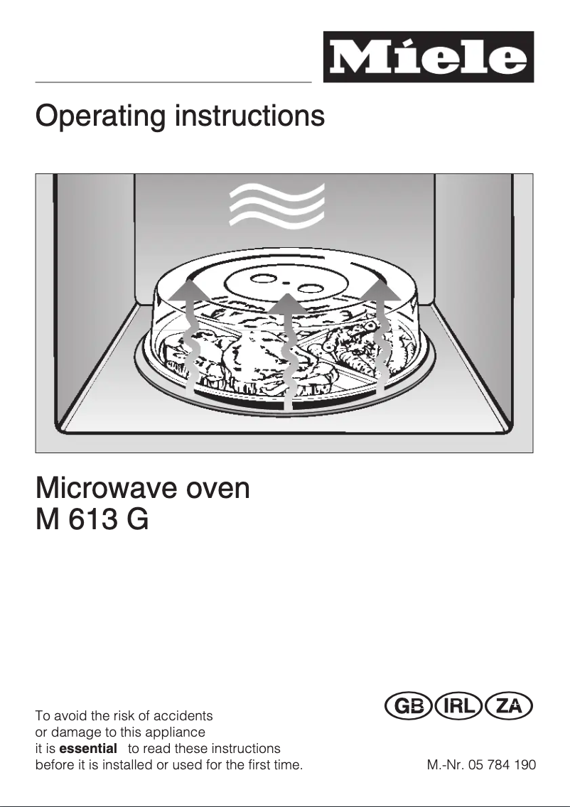 First page image of the manual for M 613 G