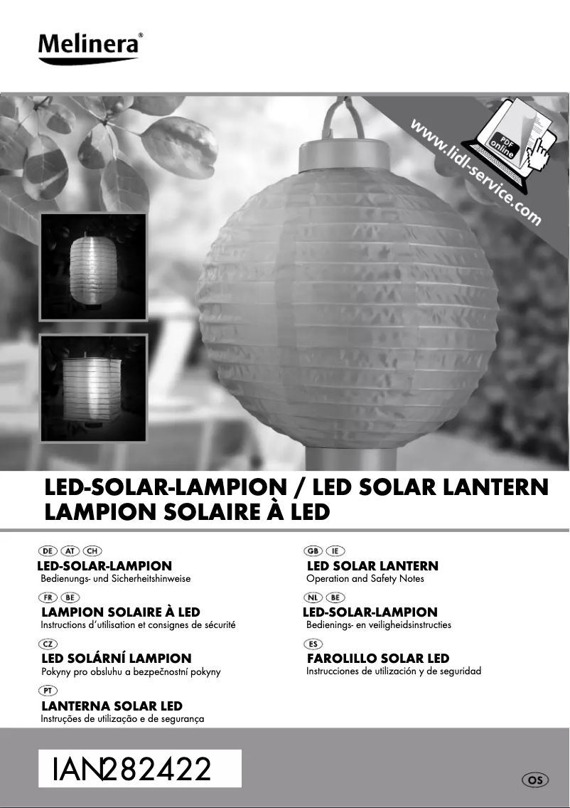 First page image of the manual for IAN 282422