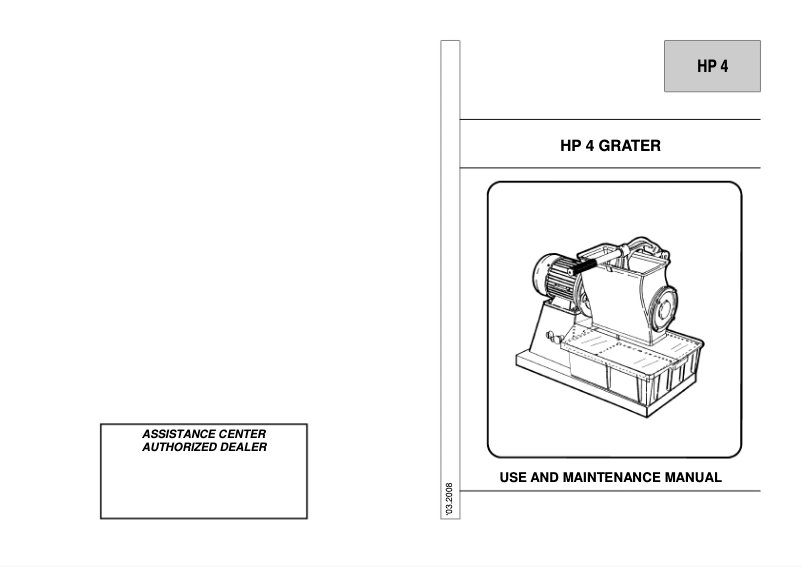 First page image of the manual for GF HP 4