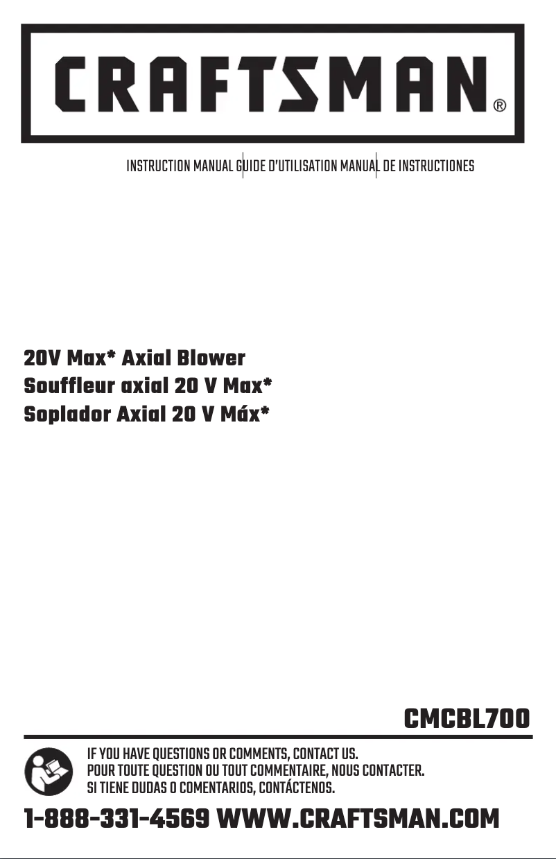 First page image of the manual for CMCBL700