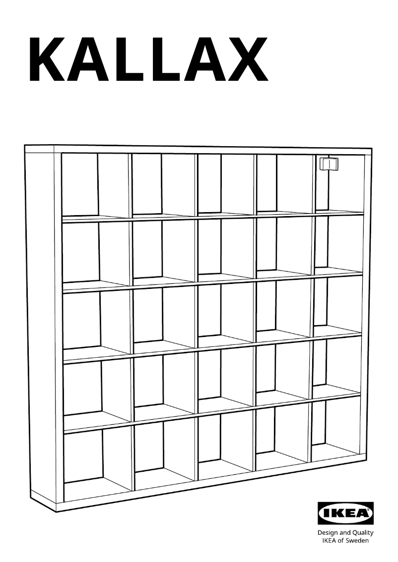 First page image of the manual for KALLAX 904.779.36