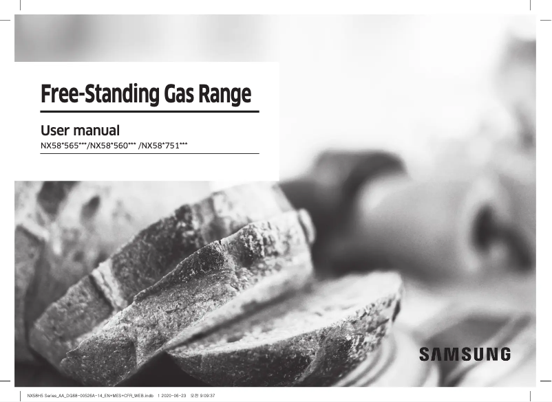 Page 1 of the manual User Manual Samsung NX58T7511SG/AA