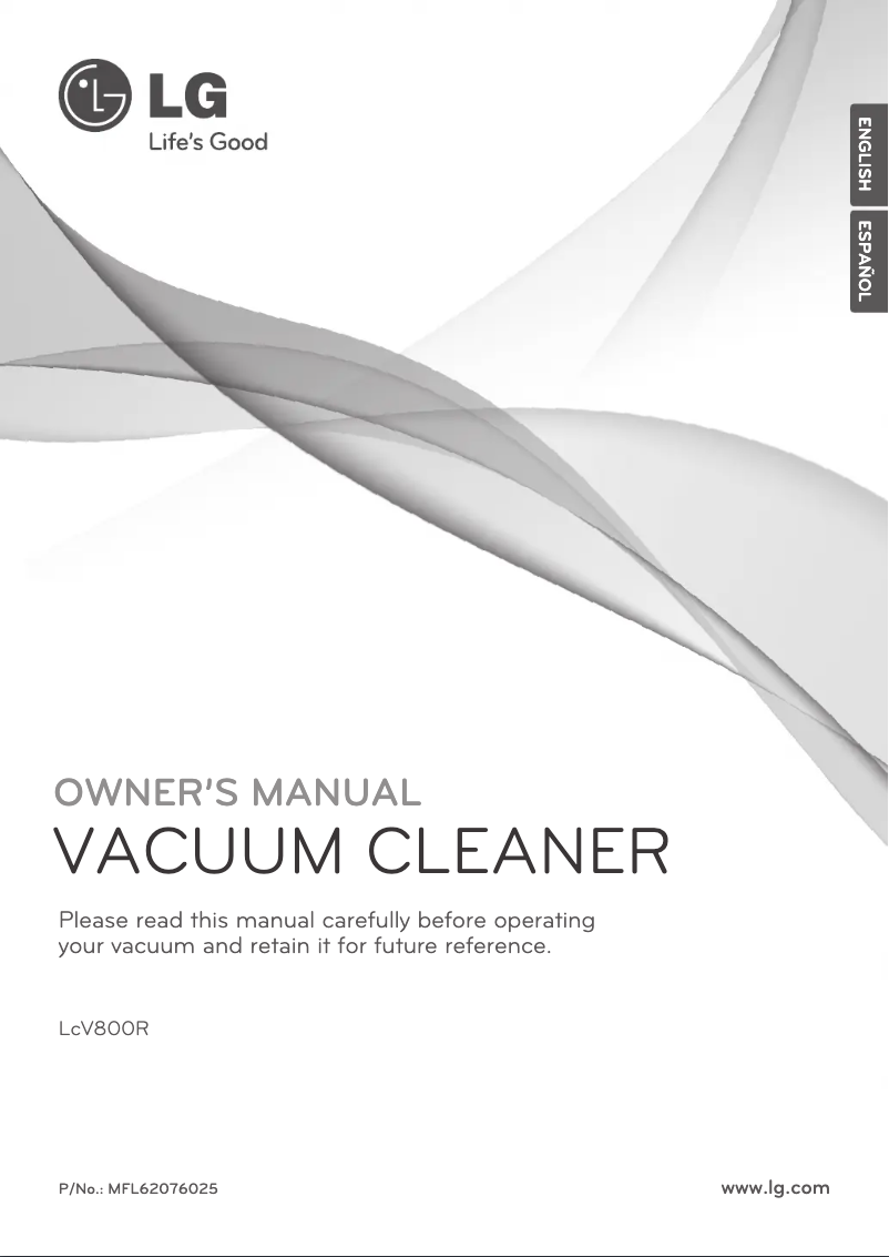Page 1 of the manual User Manual LG Kompressor LcV800R