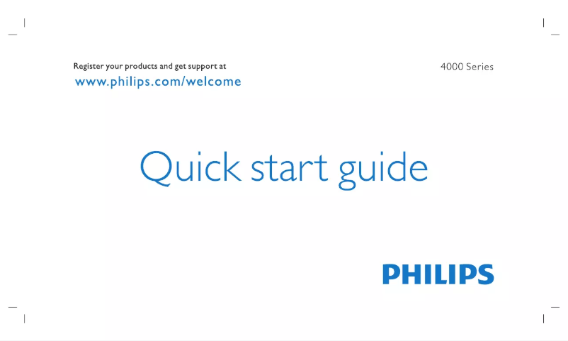 First page image of the manual for 32PHT4052