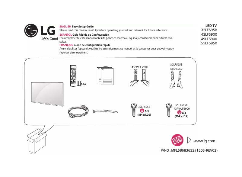 Page 1 of the manual User Manual LG 49LF5900