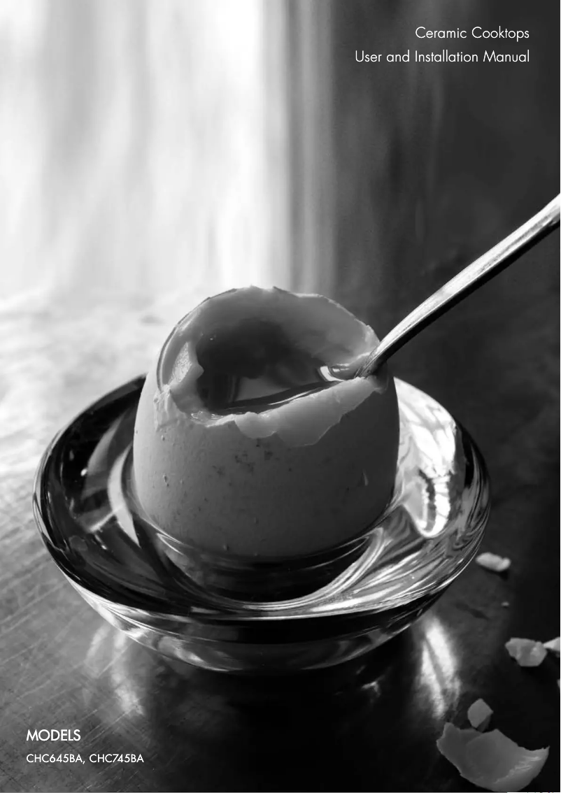 First page image of the manual for CHC645BA