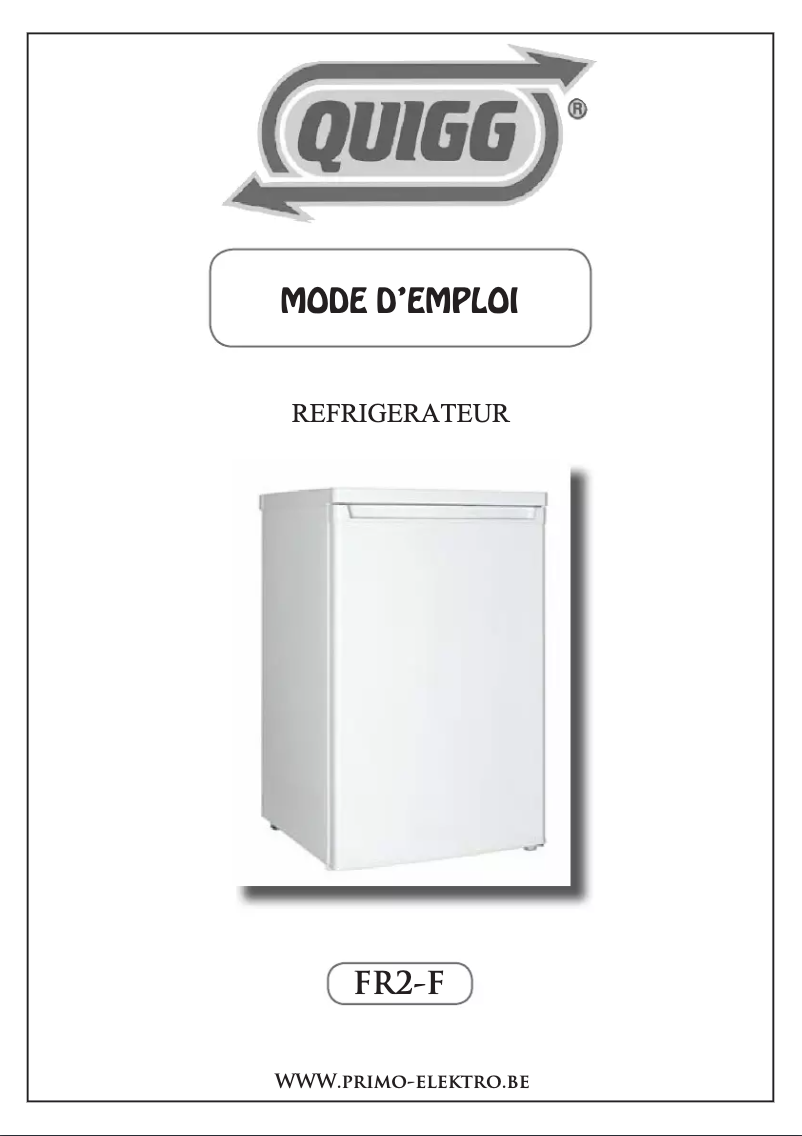Page 1 of the manual User Manual Quigg FR2