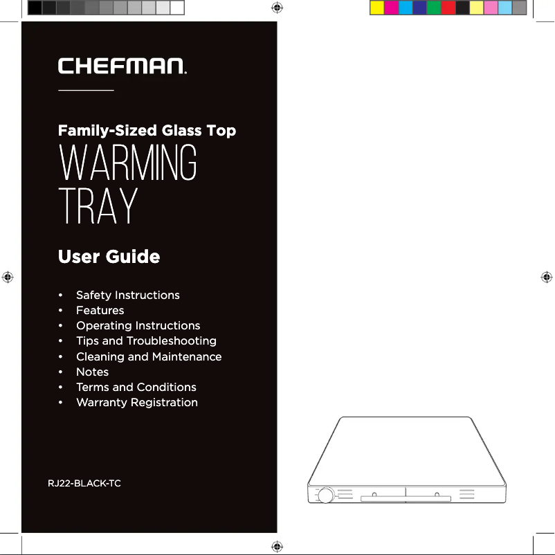 First page image of the manual for RJ22-BLACK-TC