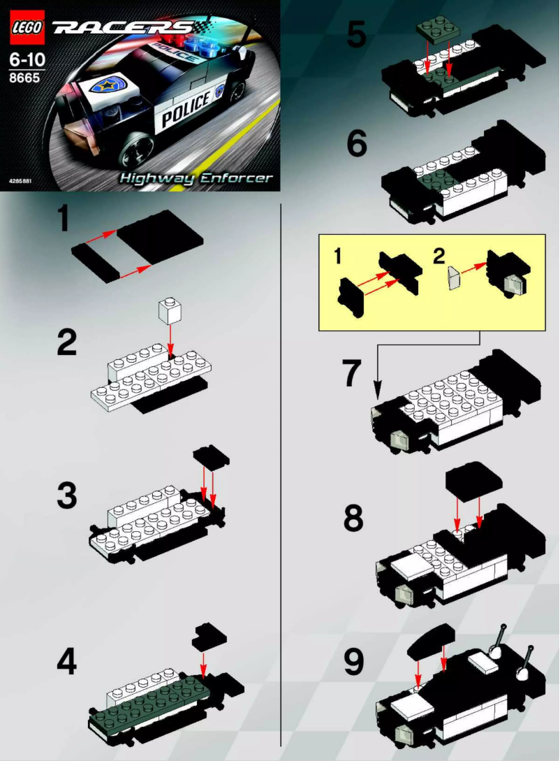 First page image of the manual for Racers 8662
