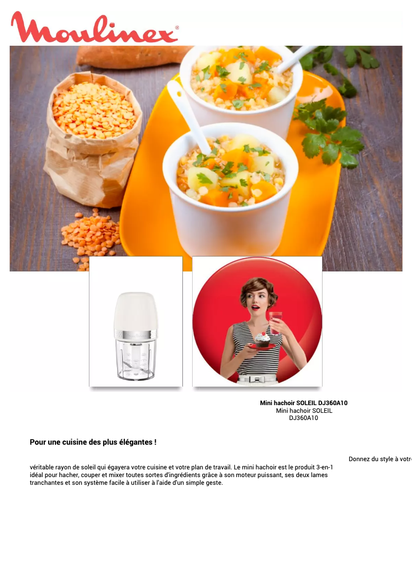 First page image of the manual for Soleil DJ360A