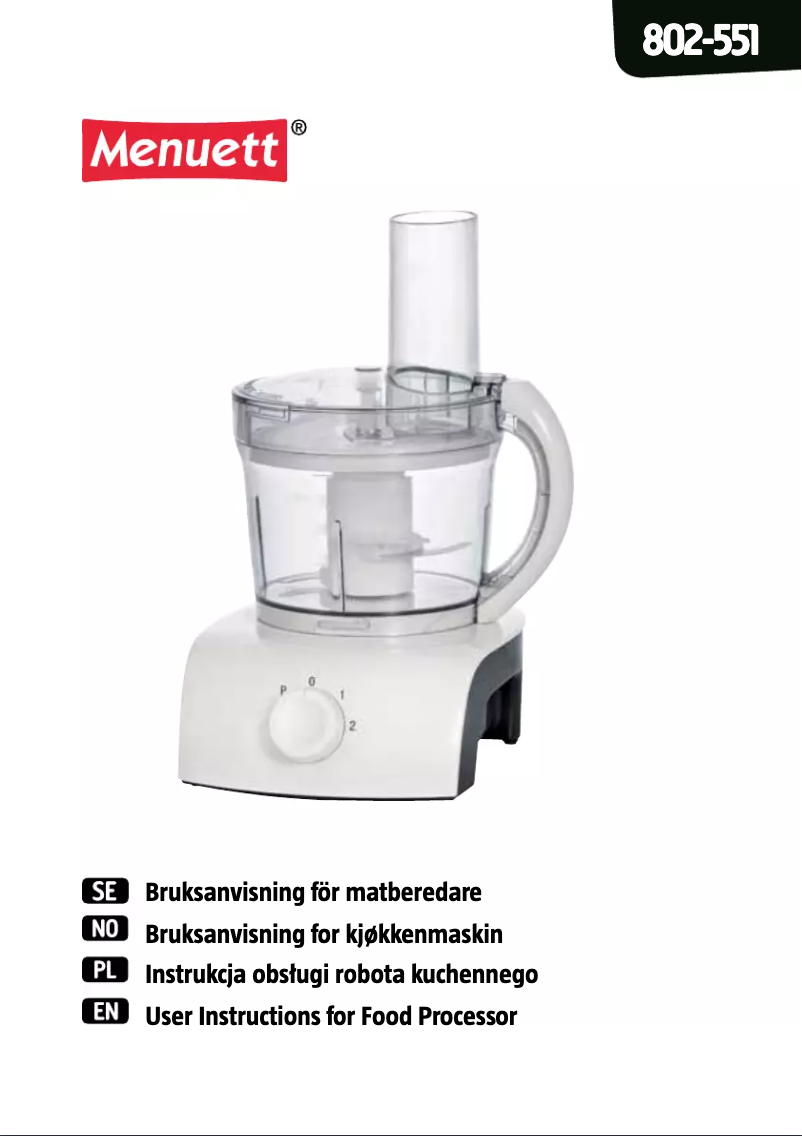 First page image of the manual for 802-551