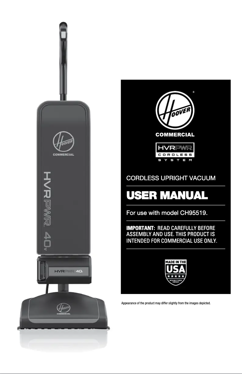 First page image of the manual for HVRPWR CH95519