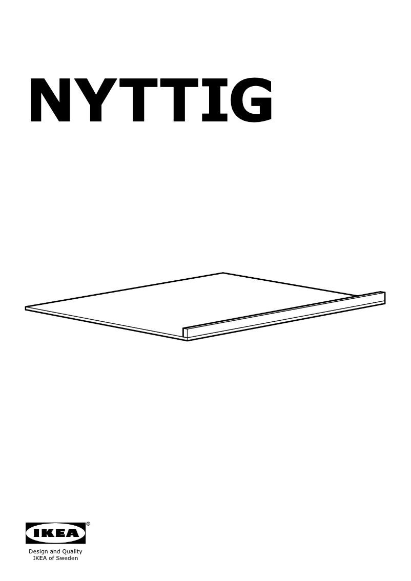 Page 1 of the manual User Manual Ikea NYTTIG 102.432.96
