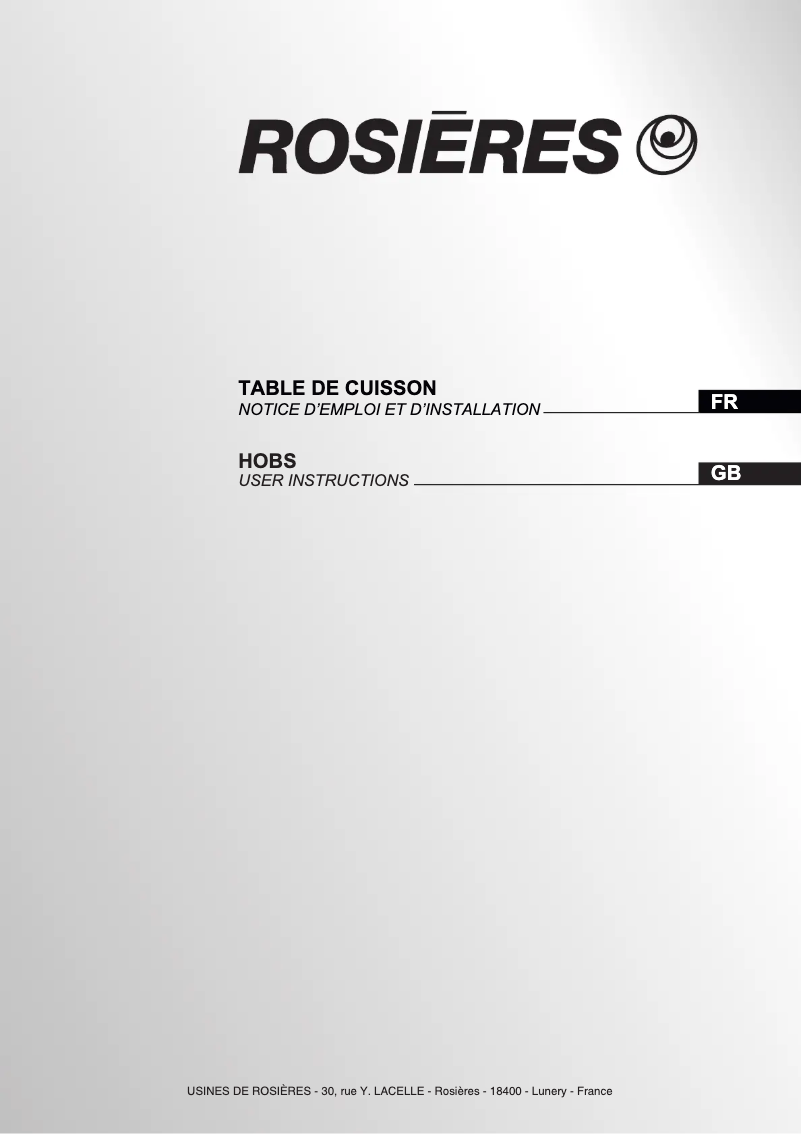 First page image of the manual for RH 64 CT/1